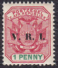 TRANSVAAL : 1900, VRI OVERPRINT (1d) **MINT