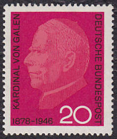 GERMANY : 1966, CARDINAL CLEMENS VON GALDEN (SINGLE ISSUE) **MINT