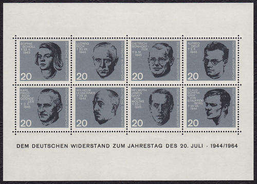GERMANY : 1964, ATTEMPT ON HITLER'S LIFE (M/S **MINT)