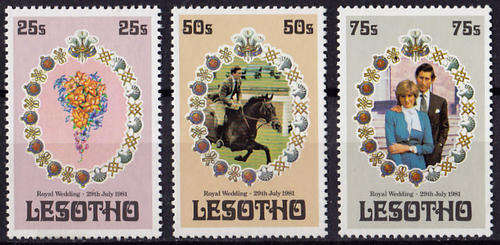 LESOTHO : 1981, ROYAL WEDDING (**MINT)