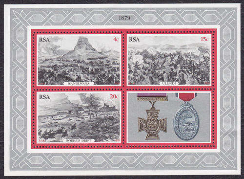 RSA : 1979, ZULU WAR (MINIATURE SHEET) **MINT