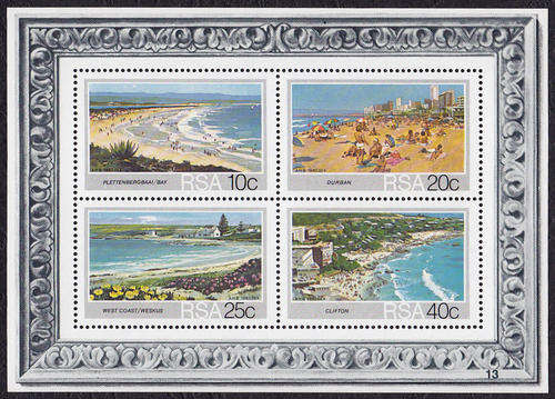 RSA : 1983, TOURISM - BEACHES (MINIATURE SHEET) (**MINT)