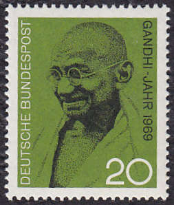 GERMANY : 1969, MAHATMA GANDHI (SINGLE ISSUE) **MINT