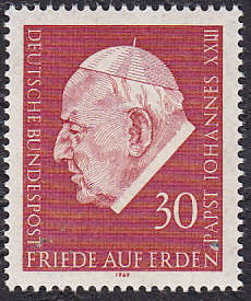 GERMANY : 1969, POPE JOHN XXIII (SINGLE ISSUE) **MINT