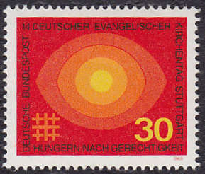 GERMANY : 1969, PROTESTANT CONGRESS (SINGLE ISSUE) **MINT