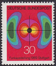 GERMANY : 1969, GERMAN RADIO EXHIBITION (SINGLE ISSUE) **MINT