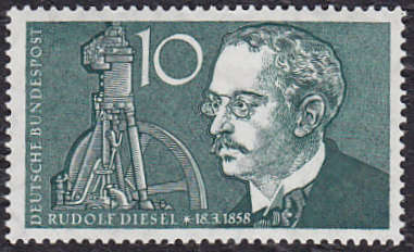 GERMANY : 1958, RUDOLF DIESEL (SINGLE ISSUE) **MINT