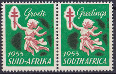 UNION : 1953, CHRISTMAS (AFR/ENG PAIR) **MINT