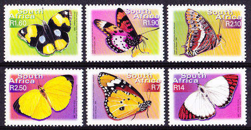 RSA : 2001, 7th DEF ADD VALUES (BUTTERFLIES) **MINT