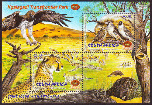 RSA : 2001, KGALAGADI MINIATURE SHEET (**MINT)