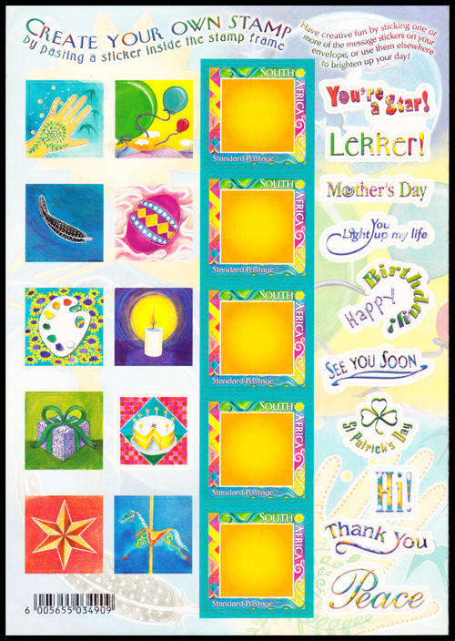 RSA : 2001, CREATE YOUR OWN STAMP (**MINT)