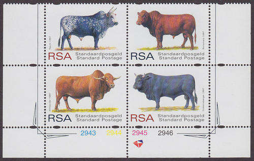 RSA : 1997, INDIGENOUS CATTLE (CONTROL) **MINT