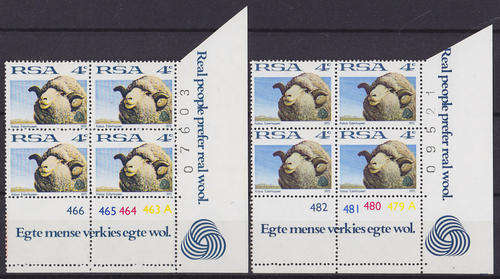 RSA : 1972, INTERIM DEFINITIVES (CONTROL SET) **MINT