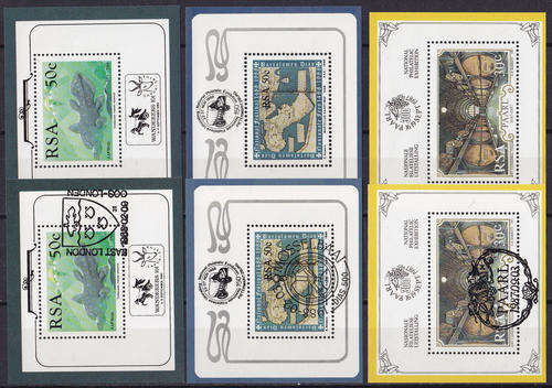 RSA : 6x FOUNDATION MINIATURE SHEETS (**MINT & CTO)