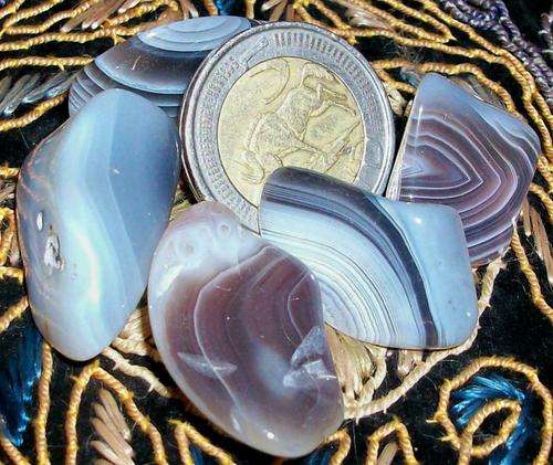 Agate - Chevron Agate Tumbled Stones