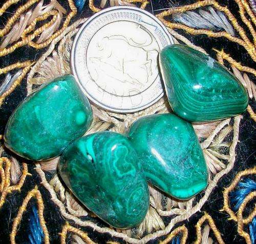 Malachite Tumbled Stones