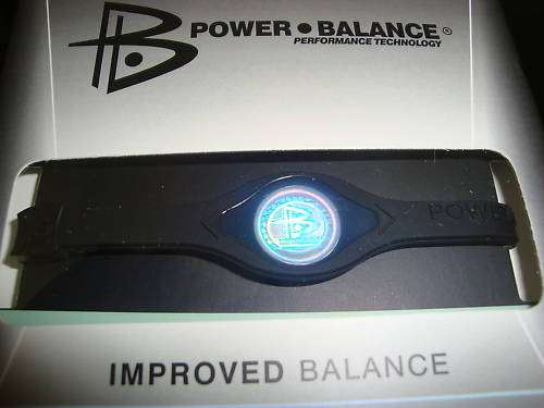 POWER BALANCE SILICONE WRISTBAND BLACK WITH BLACK TEXT (S)
