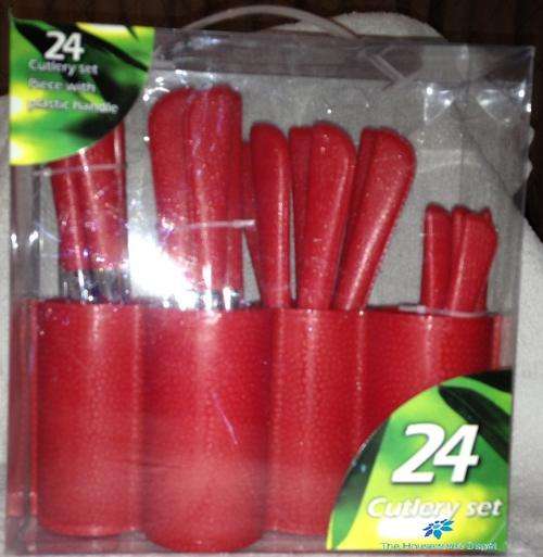 NEW 24 pc Red Cutlery set *SPECIAL PRICE* from The Housewives Depot