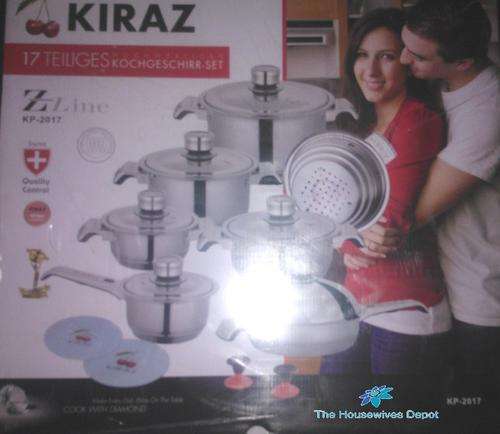 *ON SPECIAL* KIRAZ 17 pc 18/10 Stainless Steel cookware set from The Housewives Depot
