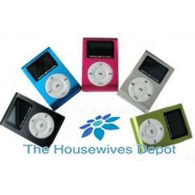 Mini MP3 Player with LED Screen in Black from The Housewives Depot
