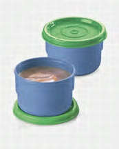 TUPPERWARE SNACK CUP SET 110ml x 2 PLUS FREE SPOON