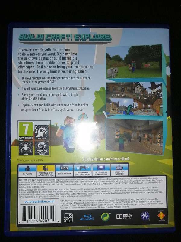 MINECRAFT PLAYSTATION 4 EDITION (PS4)