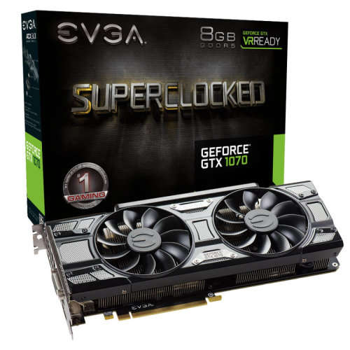 EVGA GTX 1070 SC ACX3.0, 8GB graphics card