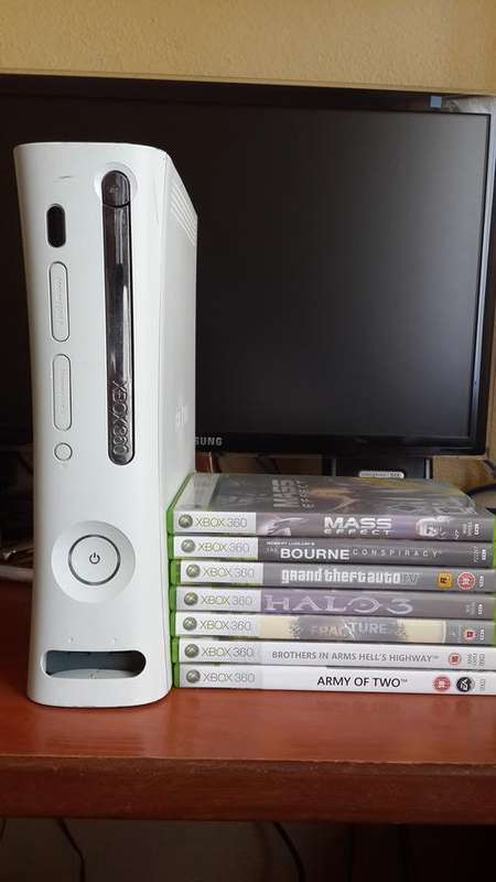 xbox 360 console and games