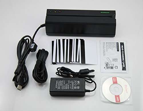 MSR605 Magnetic Stripe Card Reader Writer Encoder + 20 Cards