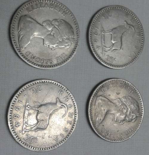 1964 Rhodesia 25c