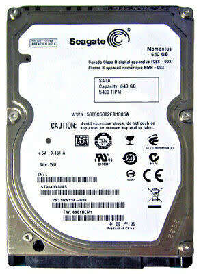 Seagate Momentus 640GB Laptop Hard Drive || HDD|| 100% Health