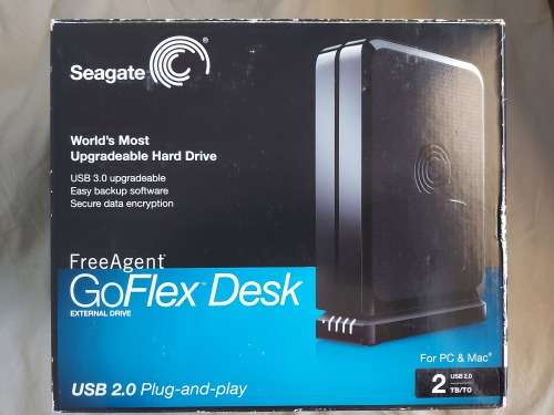 Seagate GoFlex Desk 2TB External Harddrive - with box