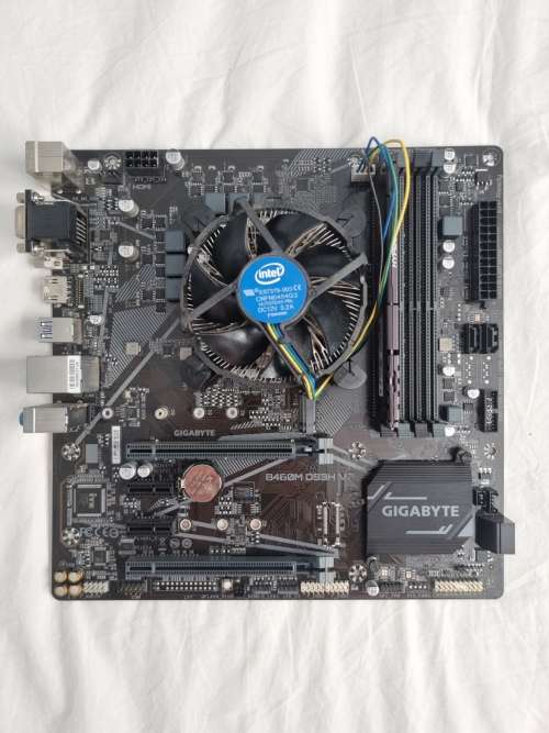 MOTHERBOARD CPU RAM COMBO - i5 10400F - 8GB DDR4 -- read
