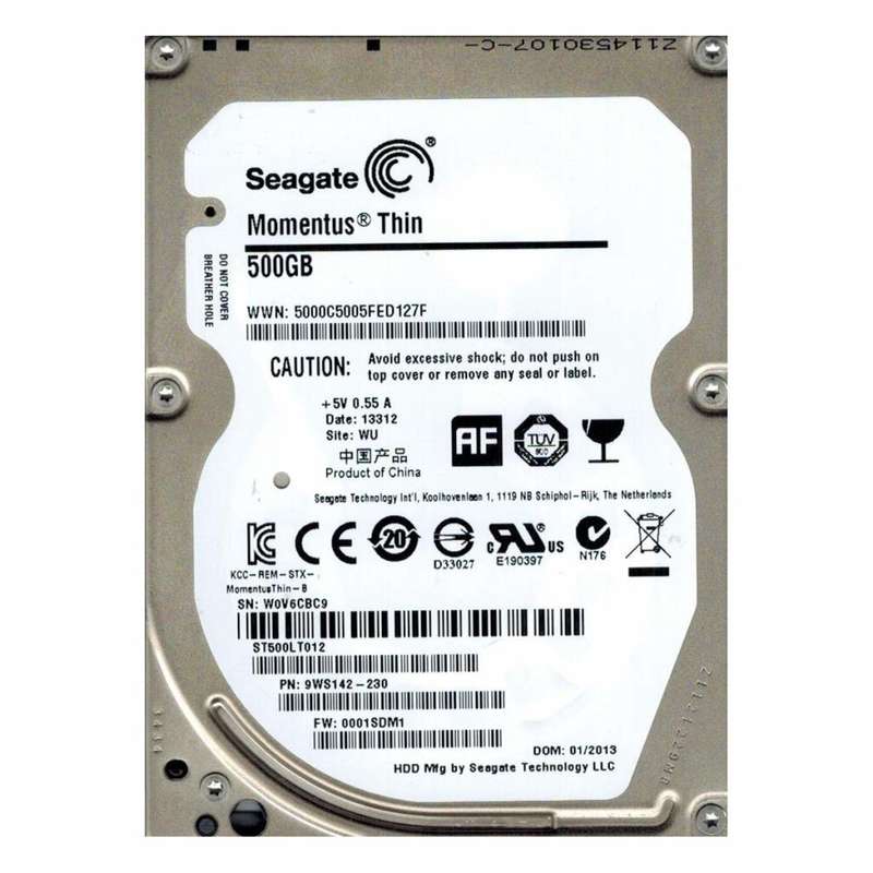 Seagate 500gb Laptop  THIN HDD