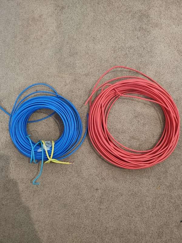 Home Electrical cable - red and Blue