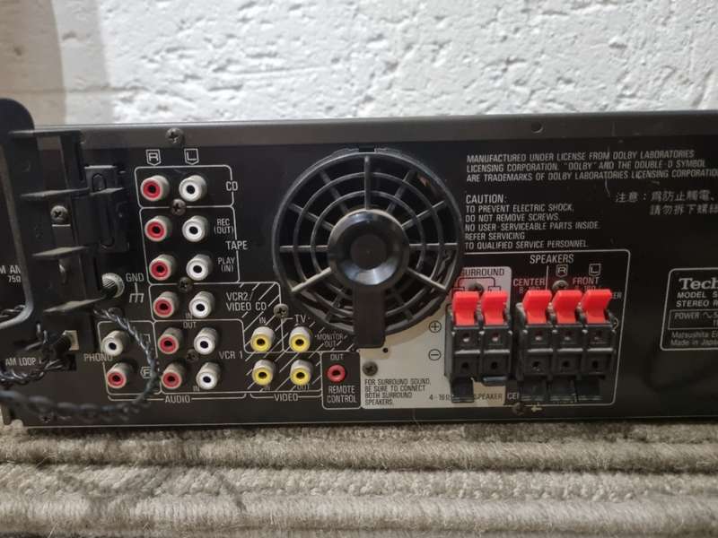 Technics Amplifier with Subwoofer and speakers - Surround Sound