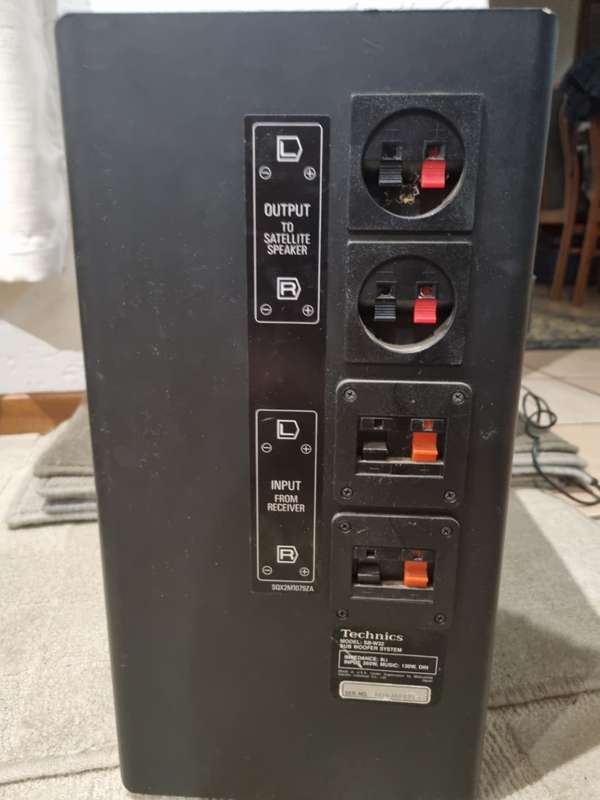 Technics Amplifier with Subwoofer and speakers - Surround Sound