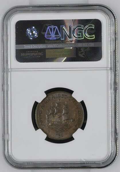 1933 S. AFRICA HALF PENNY: MS63BN - IMPOSSIBLE COIN
