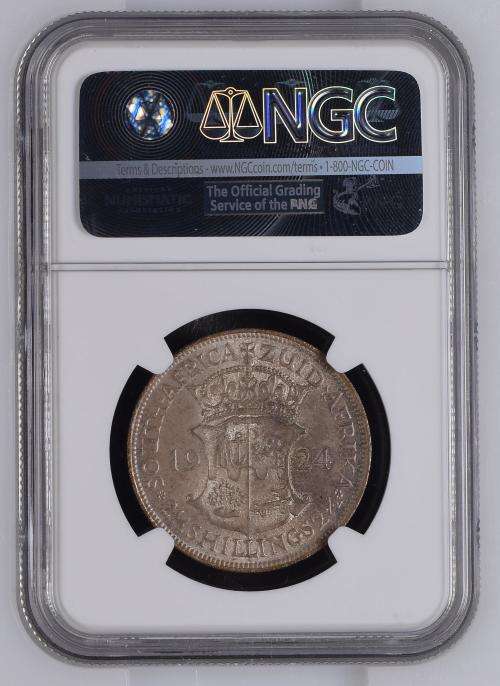 1924 HALFCROWN - NGC MS63: 2ND FINEST
