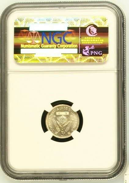 1935 SOUTH AFRICA UNION TICKEY - NGC GRADED MS64