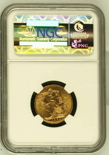 HIGH GRADE 1925 SA SOVEREIGN - NGC GRADED MS64 -