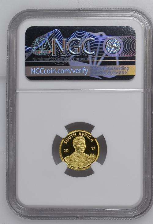 2017 PROTEA GOLD R5 - NELSON MANDELA - PF69 ULTRA CAMEO