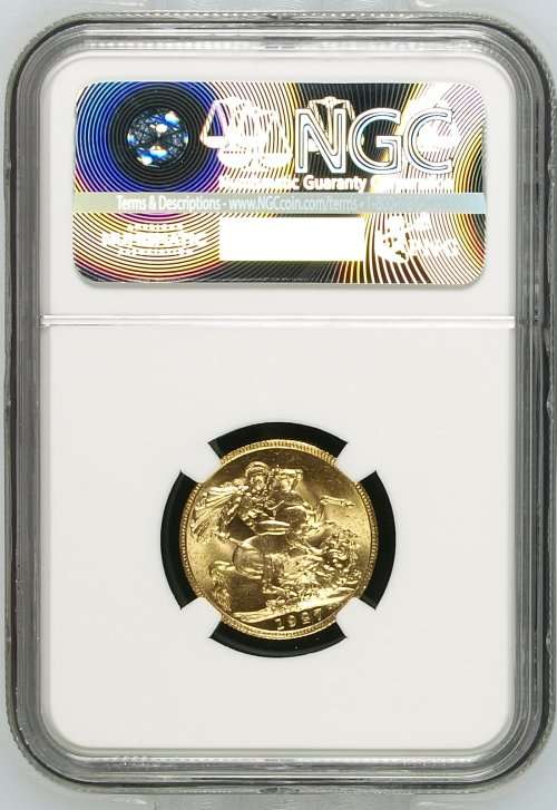 1927 GOLD SOVEREIGN - NGC GRADED MS64