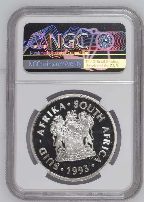 1993 S. ARICA SILVER R2 - PEACE - FINEST PF69UC