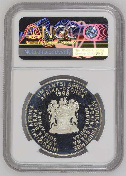 1995 RUGBY WORLD CUP - SILVER R2 - NGC  PF68UC
