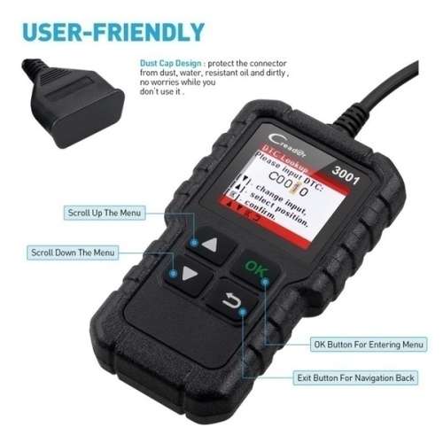 LAUNCH CR3001 X431 Creader 3001 OBD2 Scanner Automotive Car Diagnostic Scanner