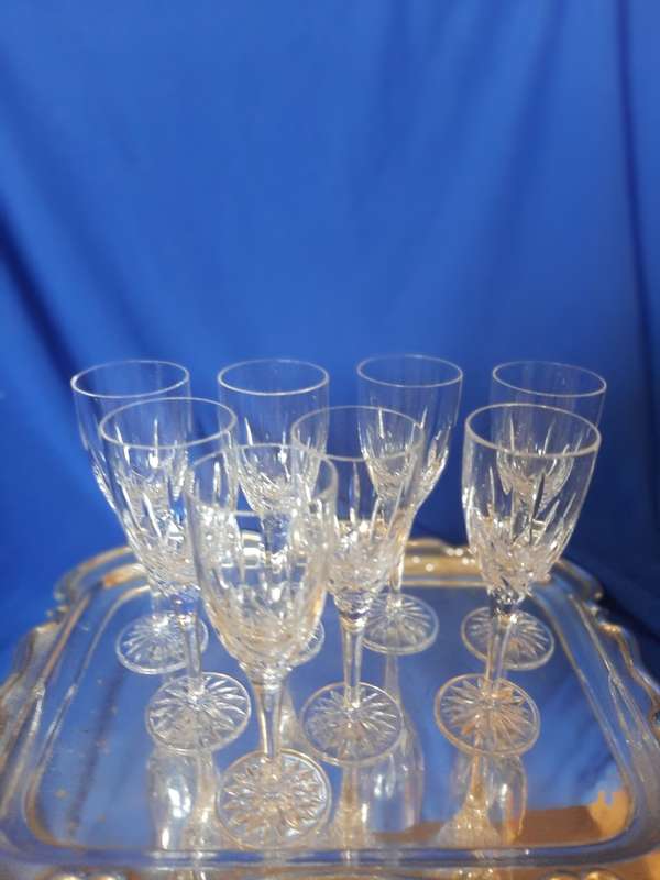 Royal Doulton Crystal Sherry /Port Glasses