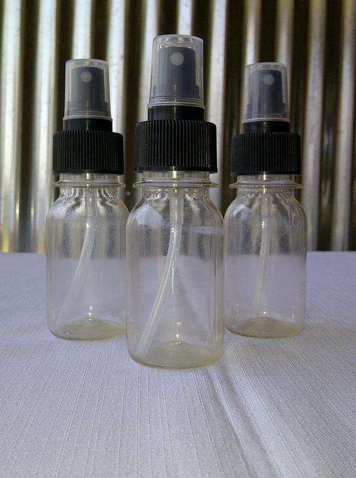 Empty 50 ml bottle with spray tip