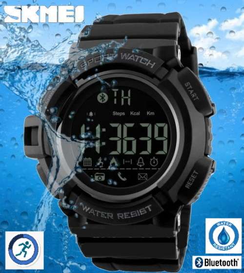 NATO Military Digital Smart Sports Watch  Mens Waterproof Bluetooth with Fitness Tracking SKMEI 1245