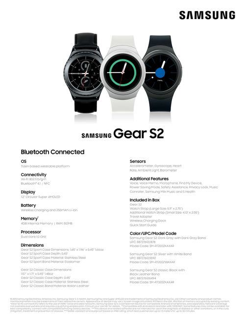 CRAZZZY BARGAIN FOR TODAY ONLY !!!! SAMSUNG GEAR S2 BRAND-NEW WITH WIRELESS CHARGING PAD!!!